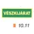 Vészkijárat, után világítós tábla 10.11