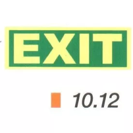 EXIT feliratú, után világítós tábla 10.12