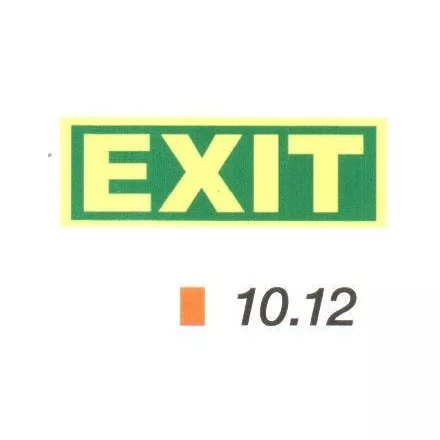 EXIT feliratú, után világítós tábla 10.12