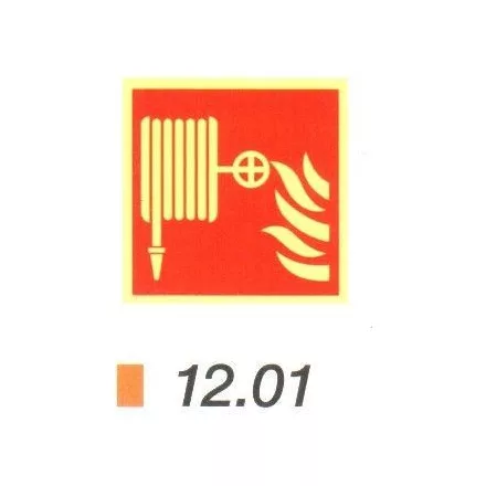 Tűzcsap helyét jelölő után világítós tábla 12.01