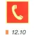 Tűzbejelentő telefon helyét jelölő után világítós tábla 12.10