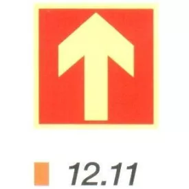  Irányt mutató nyíl (piros) után világítós tábla 12.11