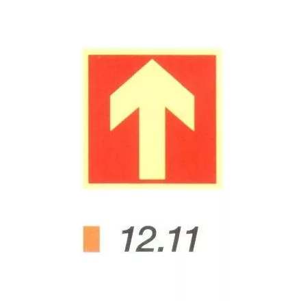 Irányt mutató nyíl (piros) után világítós tábla 12.11