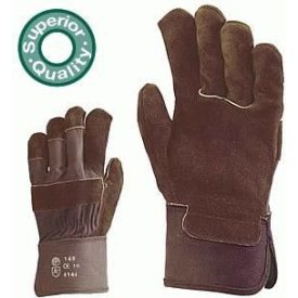   140, Barna erős marhahasíték védőkesztyű fokozott igénybevételre 140-es rakodókesztyű