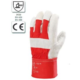   Erős marhahasíték rakodókesztyű tenyérbéléssel, Védőkesztyű nagy igénybevételre