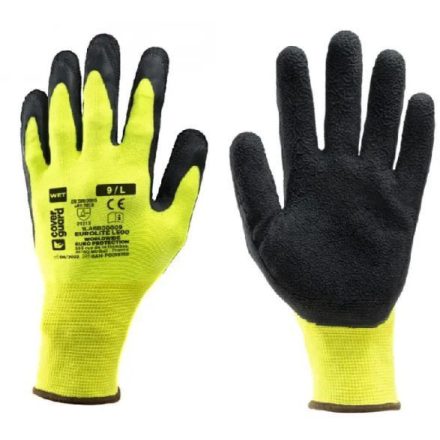 1LABB EUROLITE L500 HI-VIZ SÁRGA VÉDŐKESZTYŰ 7-11