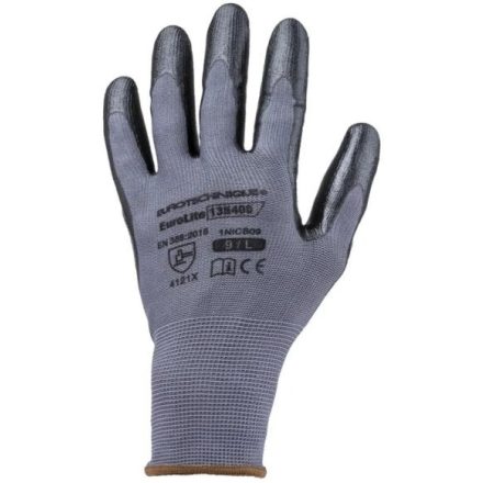 1NICB COVERGUARD EUROLITE 13N400 VÉDŐKESZTYŰ NITRIL TENYÉR BEVONATTAL 10-es méret