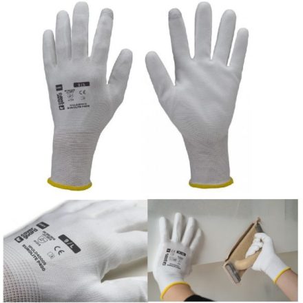 Coverguard 1PULD40 EUROLITE P400 FEHÉR PA munkavédelmi KESZTYŰ "9"