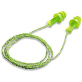   Uvex whisper+  lime színű, többször használatos, lamellás füldugó dobozban (SNR 27 dB)