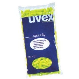   2112003, Uvex x-fit, lime színű,  200 pár ömlesztve, utántöltő, adagolóhoz (SNR 37dB) U2112.003-as