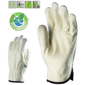   Színmarhabőr tenyér és kézhát, gumírozott csuklórésszel, könyezetbarát***KIFUTÓ*