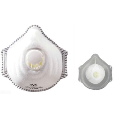 SupAir FFP3 NR D szelepes kagyló formájú pormaszk