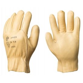   2409, ÚJ! BŐRKESZTYŰ, SÁRGA SZÍNMARHA TENYÉR/KÉZHÁT,VÍZTASZÍTÓ_09