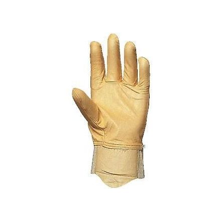 2458-60 BŐRKESZTYŰ, munkavédelmi kesztyű, SÁRGA SZÍNMARHA TENYÉR ÉS KÉZHÁT, VÍZTASZÍTÓ