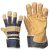 250 Színsertés bőr munkavédelmi kesztyű vászon kézháttal, rakodókesztyű