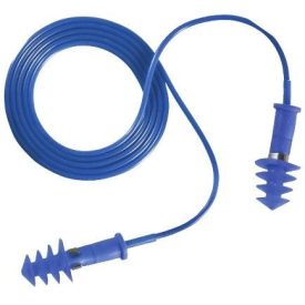   30212, Lamellás kék, zsinóros, detektálható TPR füldugó szárában acél jelzővel, mosható (SNR