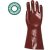 3634-36 MÁRTOTT PVC munkavédelmi KESZTYŰ, BORDÓ, SAV/LÚG/OLAJÁLLÓ, 36CM