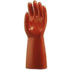 3640, Vygen 40 cm-es, bordó sav-, lúg-, olajálló védőkesztyű 3640-es