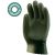 3718-20 MÁRTOTT POLIMER munkavédelmi KESZTYŰ, ZÖLD, VEGYSZERÁLLÓ, 27CM