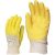 3800, Sárga krepp latex vágásbiztos, csúszásgátló, szellőző hátú kesztyű 3800-as