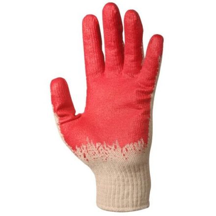 Piros latex duplaszálas, kötött cérnakesztyűre mártva 3850-es***KIFUTÓ***