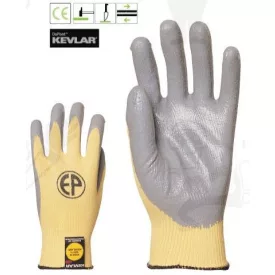   Kevlar kesztyűre kondenzált szürke, vegyszerálló nitril 3888-90-es