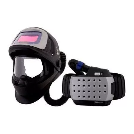 Speedglass Adflo szett: 9100FX, automata pajzs, kazettával,légzésvédővel