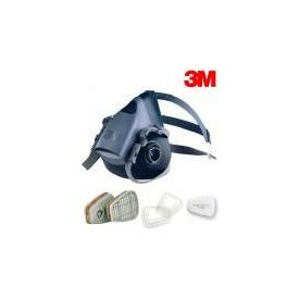   A1P2 álarc szett: 7500-as félálarc (1db)+6051 (2db)+5925 (4db)+501 (2db) 3M 7512