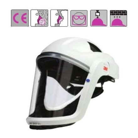 szilárd, állítható fejkeret, arcvédő por, permet, vegyszer elleni szigeteléssel