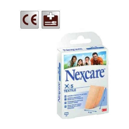 Textile sebtapasz, nyújtható, textil alapú, érzékeny bőrre, 5 db, méretre vágható