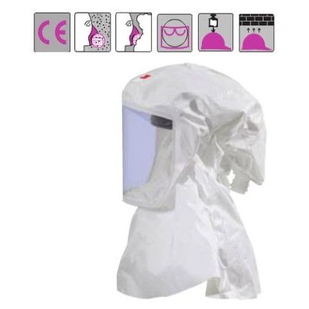 könnyű arc+vállvédős csuklya, fehér S/M vagy M/L méret (HT-120 helyett)