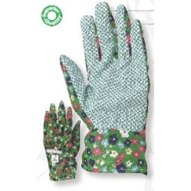   Kertész munkavédelmi kesztyű, varott mintás pamut, pettyes tenyér, női KIFUTÓ