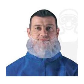   45540, Szakállvédő, fehér gumis 14g-os polipropilén   100 db/ doboz 45540-es