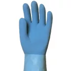 Vastag (1,3 mm), saválló kék gumikesztyű, 30 cm-es, nylonra mártva 5227-30-as ***KIFUTÓ***
