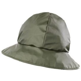   Vízhatlan poliuretán esősapka, könnyű, zöld anyag, 7,5cm széles perem 5PUHG