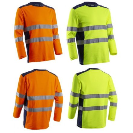 5RIK RIKKA NARANCSSÁRGA KÉK HOSSZÚ UJJÚ PÓLÓ "2XL"