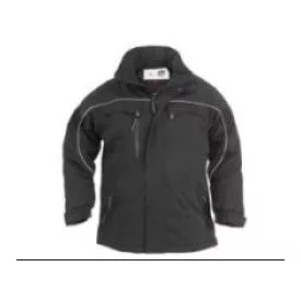   TAO kabát fekete, lélegző, szél- és vízálló softshell anyag, körbefutó fényvisszaverő csík XTAOB