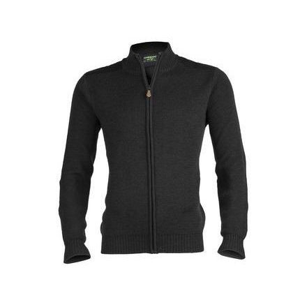 Warmer végig cipzáras kamionos pulóver, antracitszürke/fekete/sötétkék***KIFUTÓ*