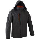 YUZU COVERGUARD FEKETE-NARANCS RIPSTOP MUNKAVÉCELMI TÉLI KABÁT KAPUCNIVAL 3XL