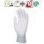 6016-21 FEHÉR PRECÍZIÓS POLIÉSZTER munkavédelmi KESZTYŰ, PU MÁRTOTT TENYÉRREL, szerelőkesztyű