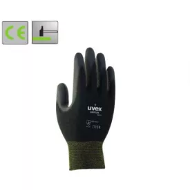   Uvex Unipur nylon alapkesztyű, tenyéren fekete PU mártással