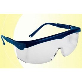  60325, Lux Optical Pivolux állítható szárú munkavédelmi védőszemüveg, víztiszta lencsével,