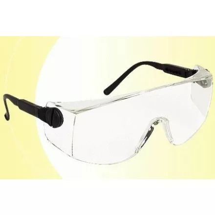 60330, Lux Optical Verilux állítható szárú és dőlésszögű munkavédelmi védőszemüveg, víztiszta