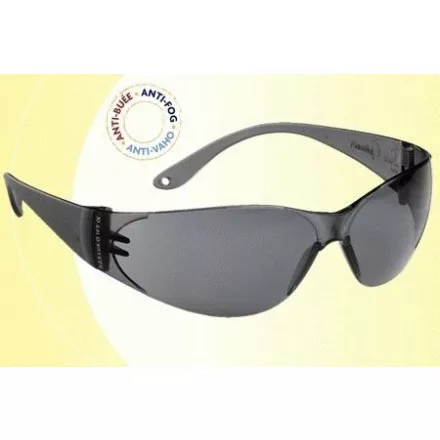 60553, Lux Optical Pokelux munkavédelmi védőszemüveg, füstszínű lencse, karcmentes, páramentes
