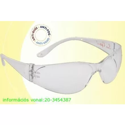 60558, Lux optical munkavédelmi szemüveg Pokelux víztiszta védőszemüveg 60558-as kisebb méretű