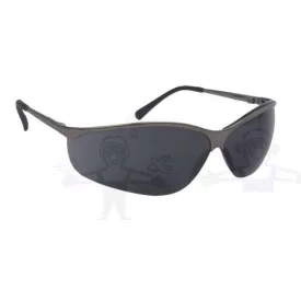  Lux Optical Titalux, sötét (4-as) lencsés munkavédelmi szemüveg, karc- és páramentes lencse, fekete