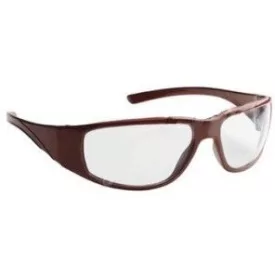   Lux Optical munkavédelmi védőszemüveg Fairlux víztiszta karcmentes lencse, piros keret és oldalvédő