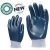 Poliamid szerelőkesztyű kék nitrillel mártva a tenyéren és kézháton is 6287-90 es