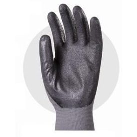   6316-18 Tenyéren nitrillel mártott PU munkavédelmi kesztyű