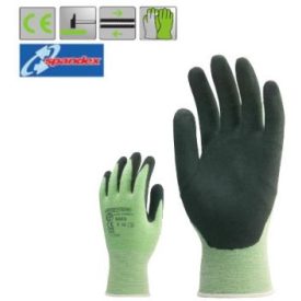   6678-80 munkavédelmi kesztyű, SZERELŐKESZTYŰ, EUROBAMBOU, TENYÉREN FEKETE NITRILLEL